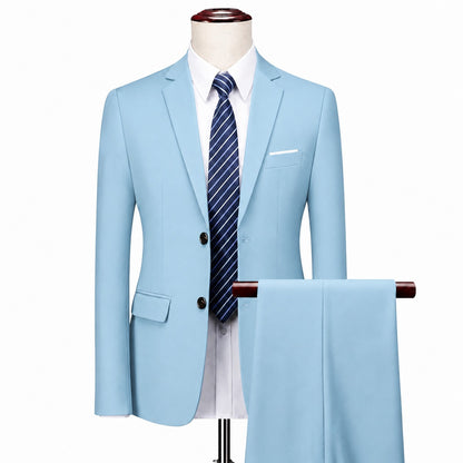 Conjunto Monaco Royal™ con Blazer de Sastrería Premium y Pantalón de Corte Slim
