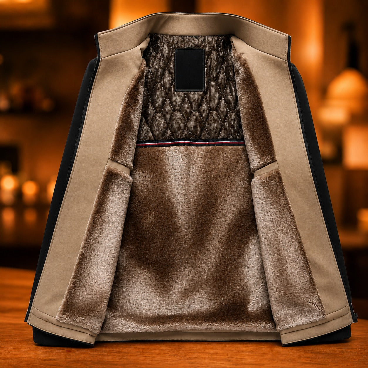 Chaqueta Harrington™ con Forro Aterciopelado y Cuello Alto
