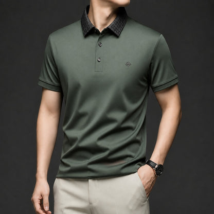 Polo Alviero™ Con Cuello Texturizado y Tejido Flexible