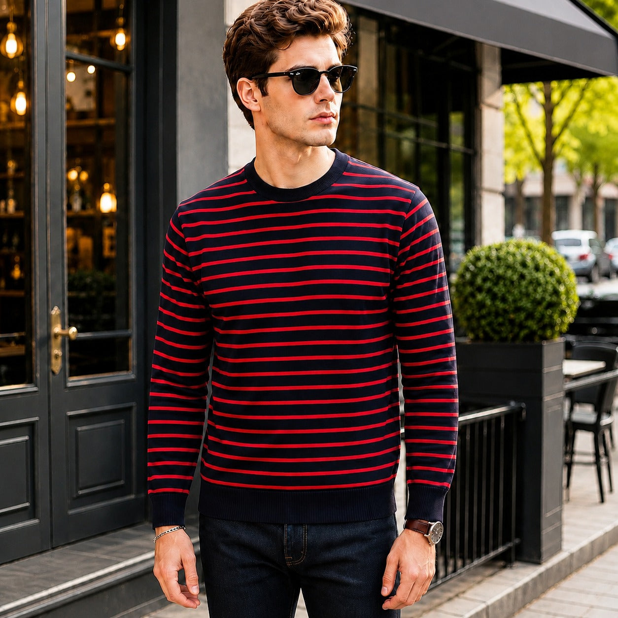 Suéter Belmont™ de Punto Premium con Forro Afelpado