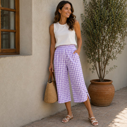Pantalón Pantacourt Ravena™ con Caída Fluida y Comodidad Diaria