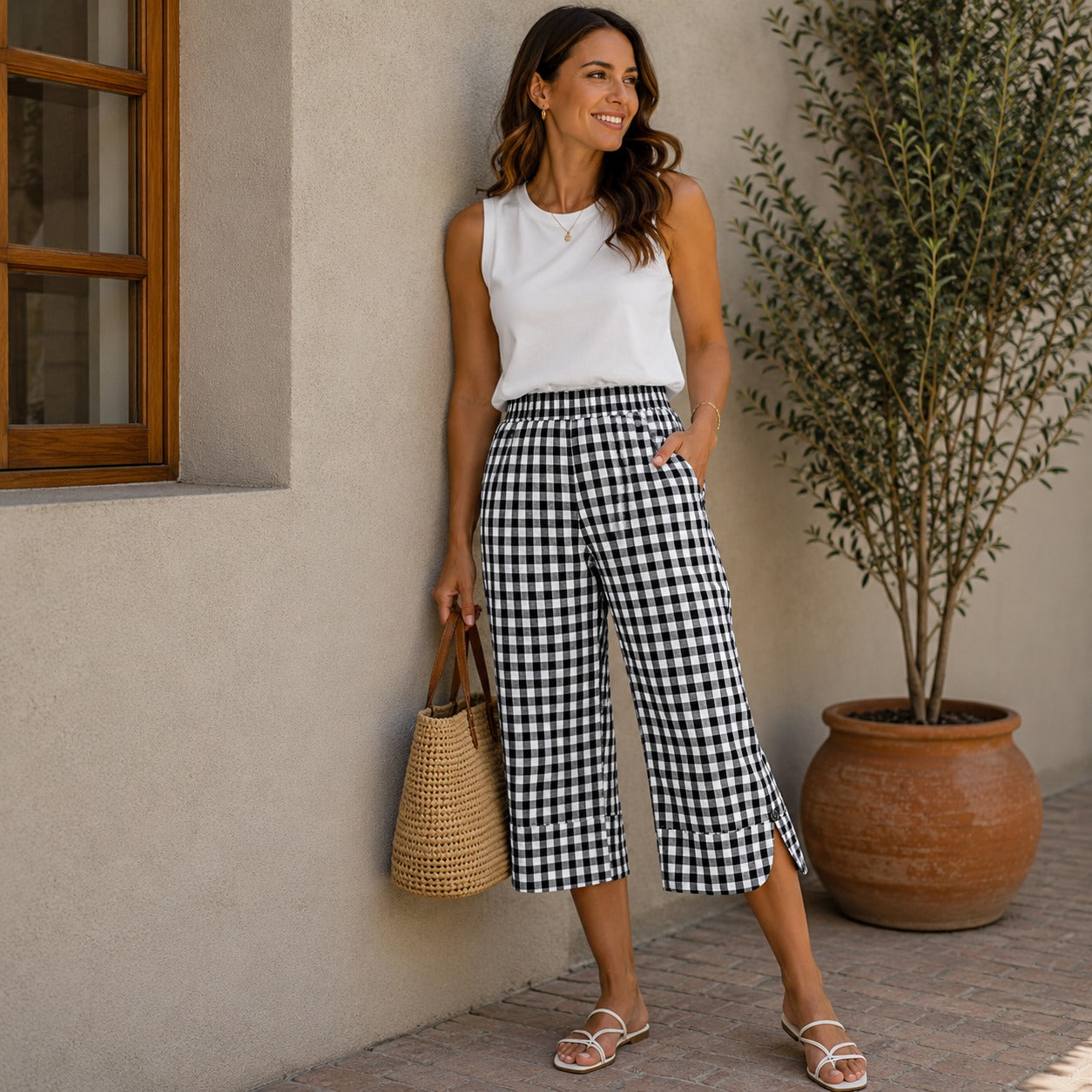 Pantalón Pantacourt Ravena™ con Caída Fluida y Comodidad Diaria