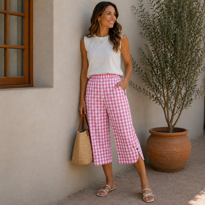 Pantalón Pantacourt Ravena™ con Caída Fluida y Comodidad Diaria