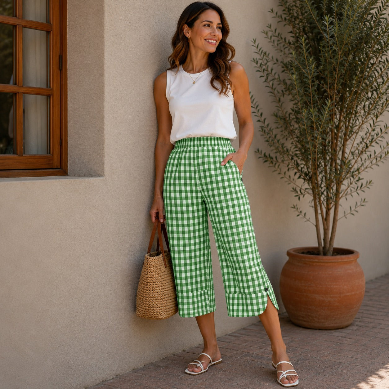 Pantalón Pantacourt Ravena™ con Caída Fluida y Comodidad Diaria