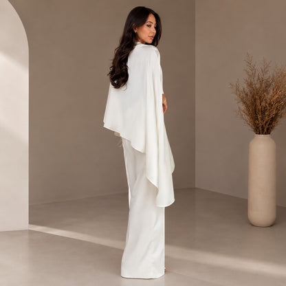 Conjunto Mirelisse™ Con Blusa Capa Fluida y Pantalón Palazzo