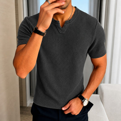 Camiseta Mateo™ de Punto de Algodón Texturizado con Estilo Old Money