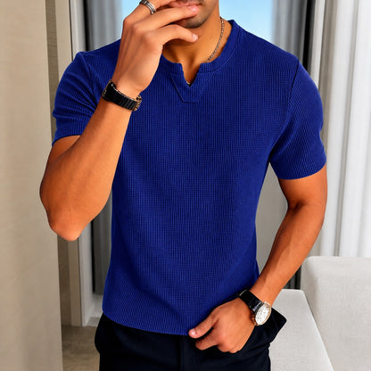 Camiseta Mateo™ de Punto de Algodón Texturizado con Estilo Old Money