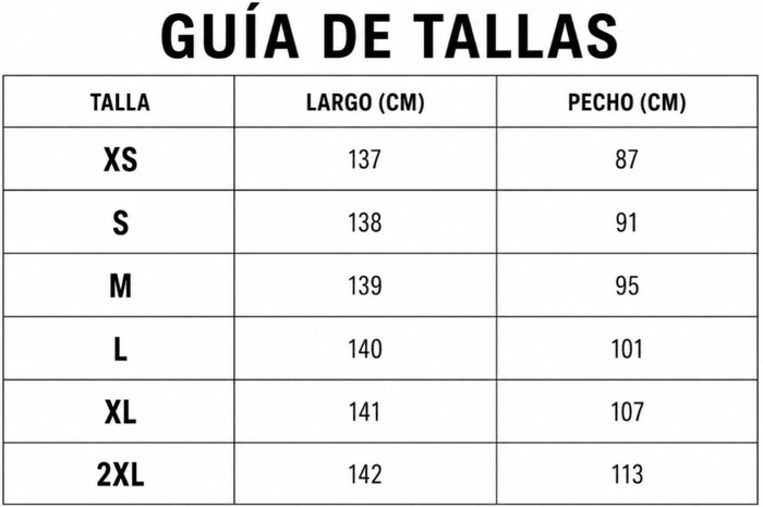 Guía de tallas