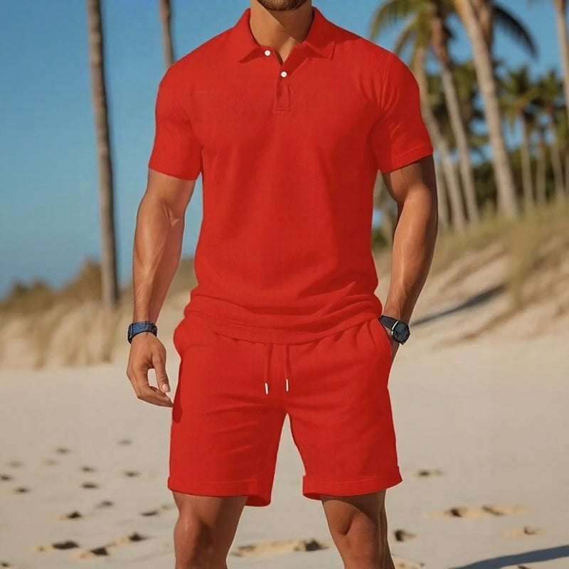 Conjunto Matteo™ Con Polo Y Bermuda De Cintura Ajustable