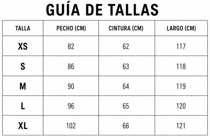 Guía de tallas