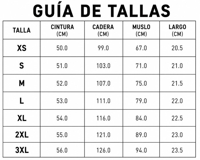 Guía de tallas