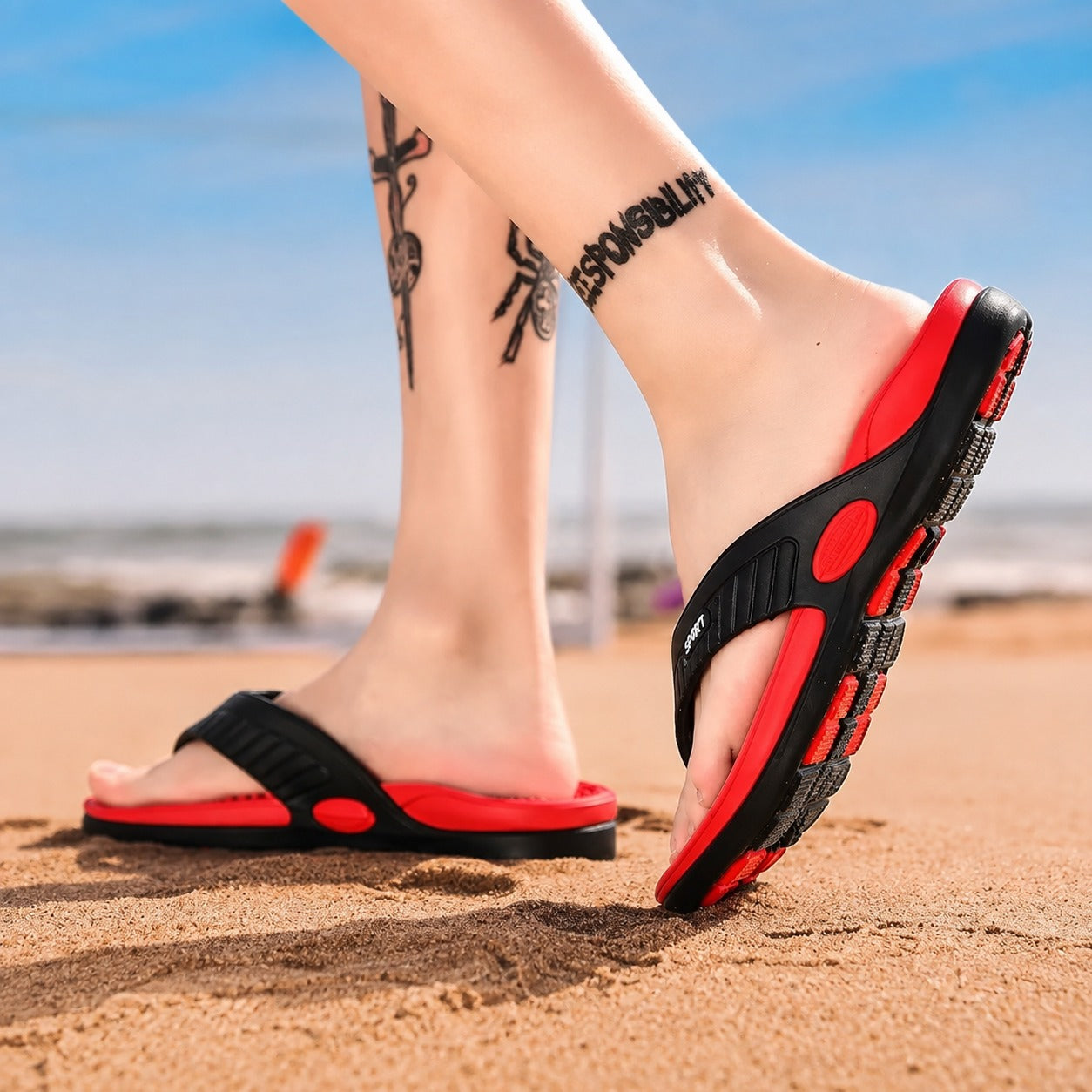 Chanclas Ravik™ con Diseño Deportivo y Plantilla Anatómica.