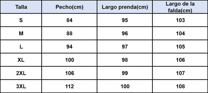 Guía de tallas