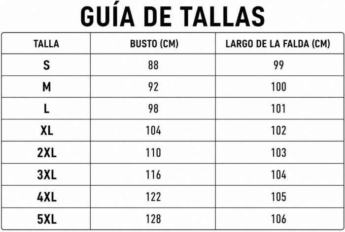 Guía de tallas