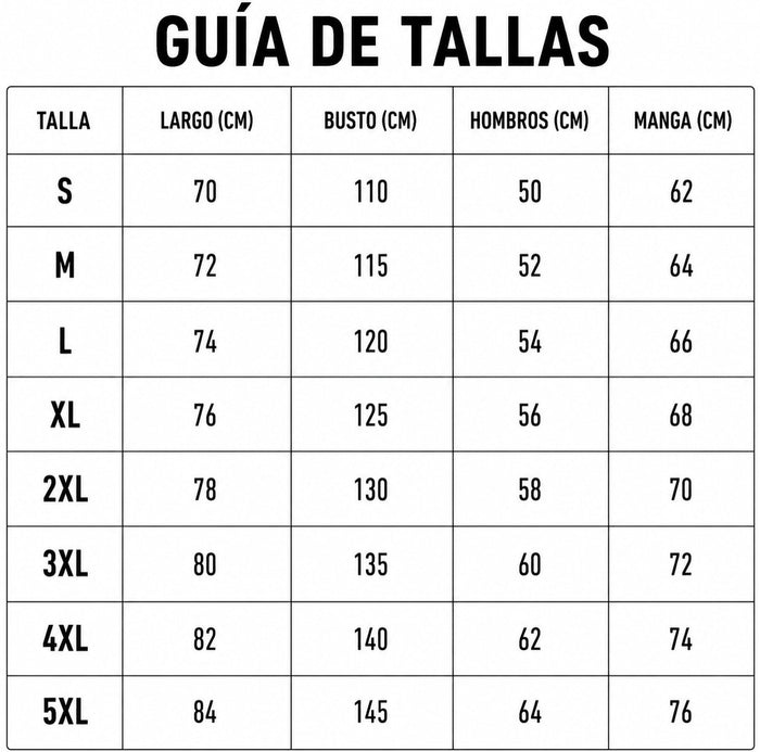 Guía de tallas
