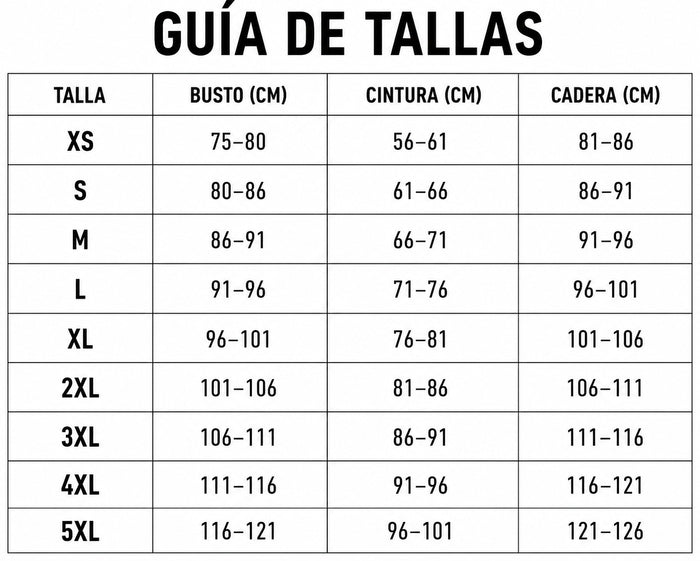 Guía de tallas