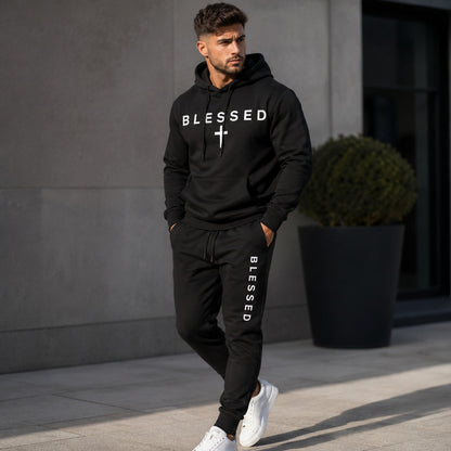 Conjunto Braven™ con Sudadera con Capucha, Bolsillo Canguro y Pantalón Jogger