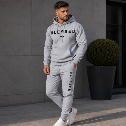 Conjunto Braven™ con Sudadera con Capucha, Bolsillo Canguro y Pantalón Jogger