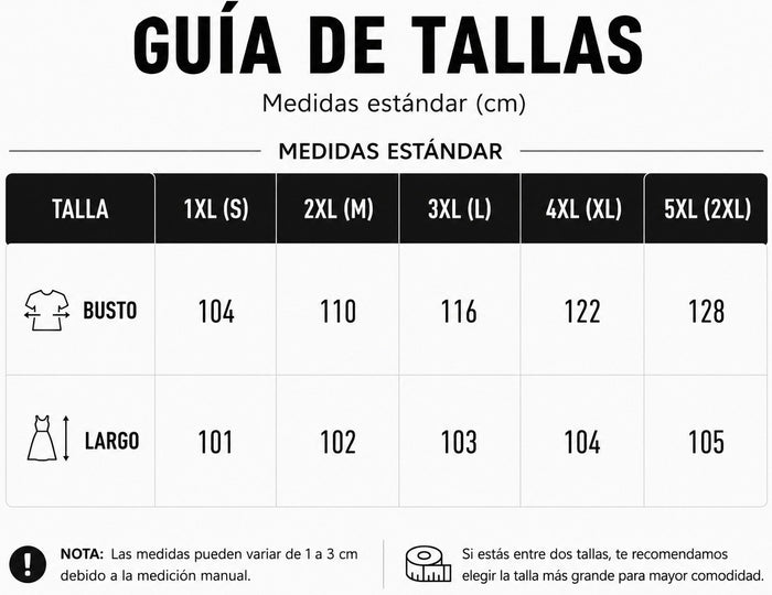 Guía de tallas