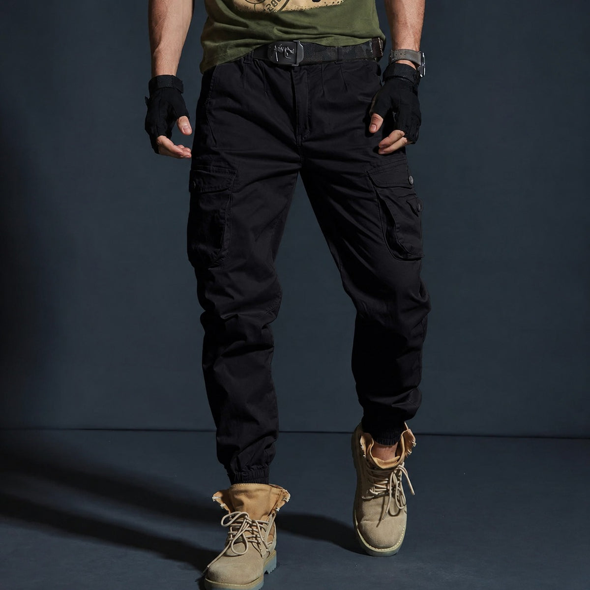 Pantalón Cargo Roven™ con Estilo Táctico Militar y Puños Jogger