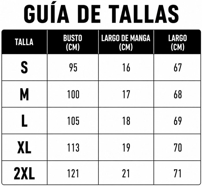 Guía de tallas