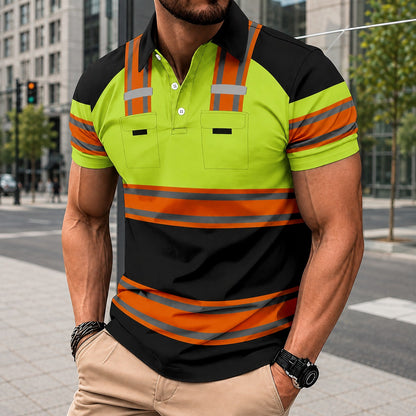 Polo Deportivo Belmonte™ con Diseño Bicolor, Paneles y Corte Entallado