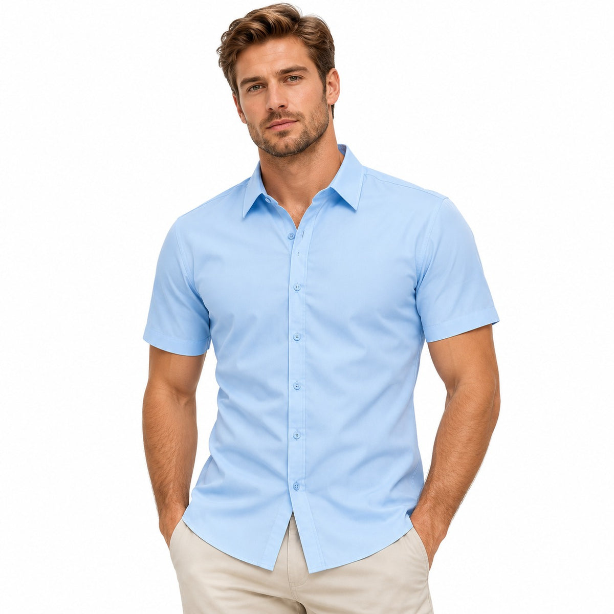 Camisa Marco™ con Elasticidad Inteligente y Corte Slim que Realza la Figura