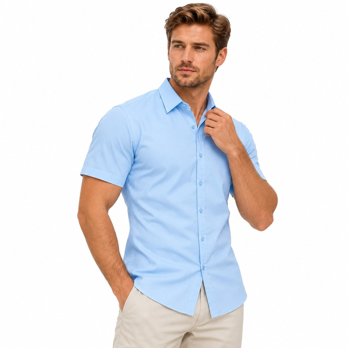 Camisa Marco™ con Elasticidad Inteligente y Corte Slim que Realza la Figura