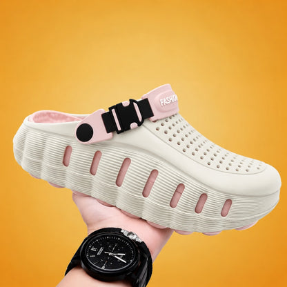 Clog Orven™ com Solado Massageador e Plataforma de 5cm com Retorno de Impacto