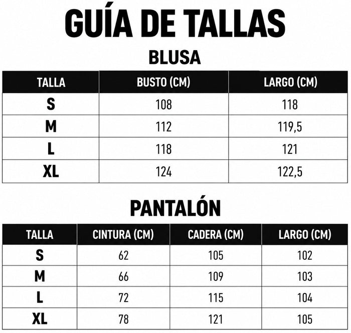 Guía de tallas