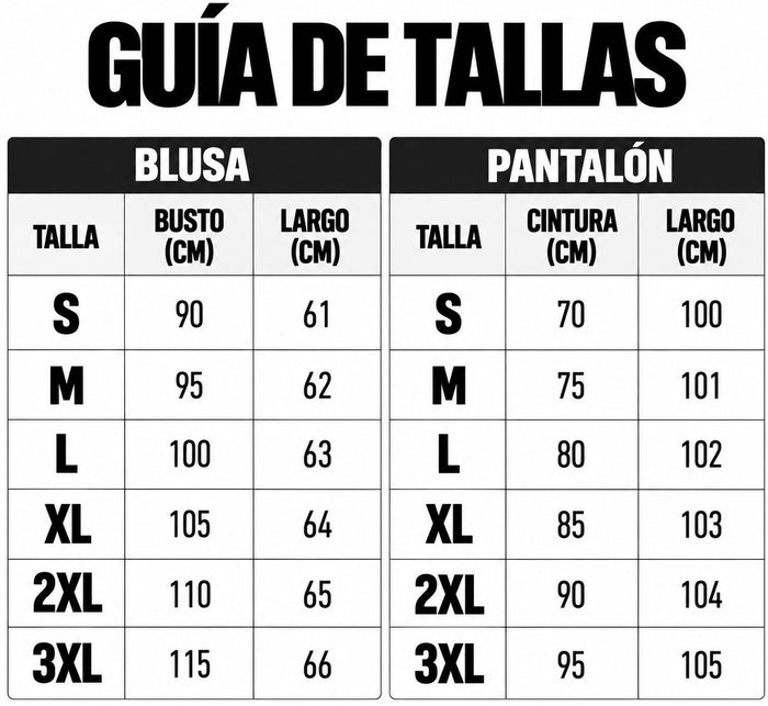 Guía de tallas