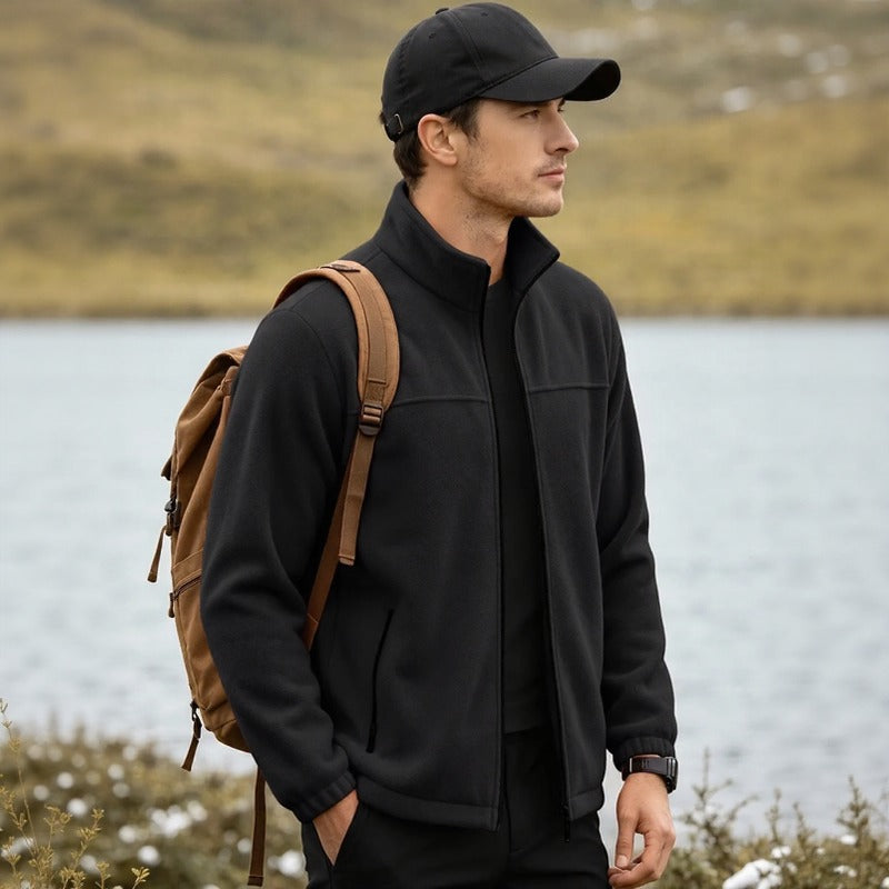 Chaqueta Caldwell™ de Fleece Acogedor con Cuello Alto y Cierre Frontal
