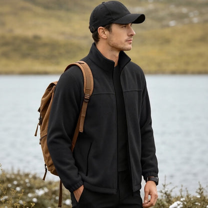 Chaqueta Caldwell™ de Fleece Acogedor con Cuello Alto y Cierre Frontal