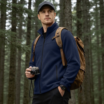 Chaqueta Caldwell™ de Fleece Acogedor con Cuello Alto y Cierre Frontal