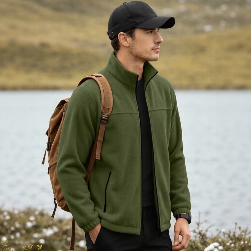 Chaqueta Caldwell™ de Fleece Acogedor con Cuello Alto y Cierre Frontal