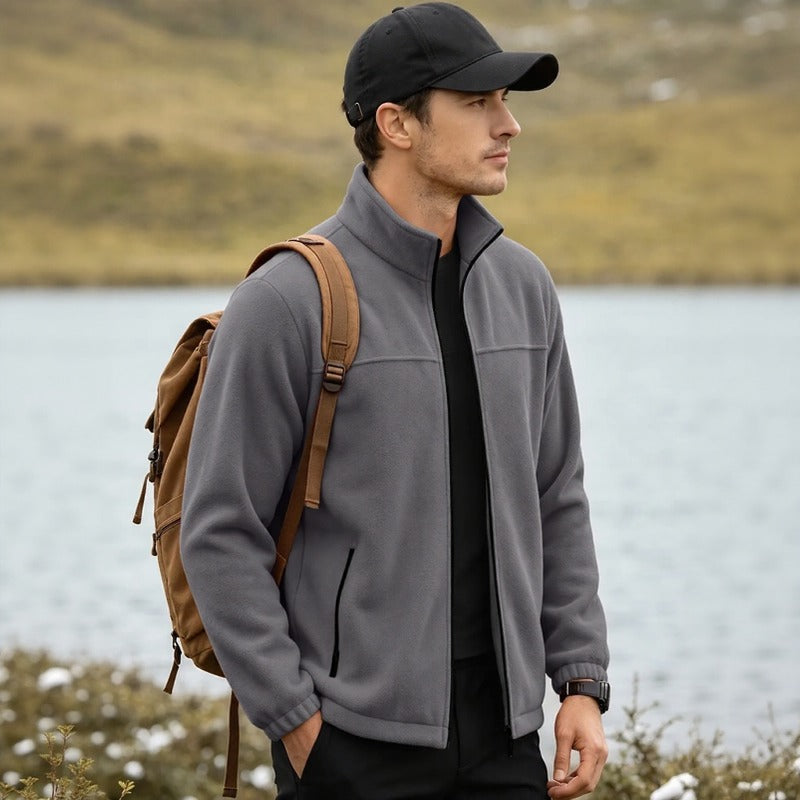 Chaqueta Caldwell™ de Fleece Acogedor con Cuello Alto y Cierre Frontal