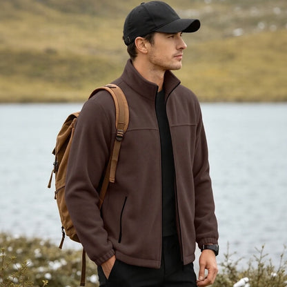 Chaqueta Caldwell™ de Fleece Acogedor con Cuello Alto y Cierre Frontal