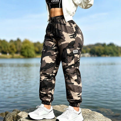 Pantalón Cargo Zaira™ con Cintura Ajustable, Bolsillos Laterales y Corte Jogger