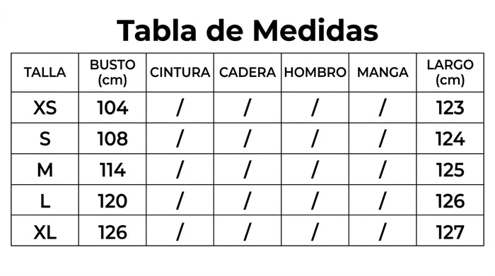 Guía de tallas